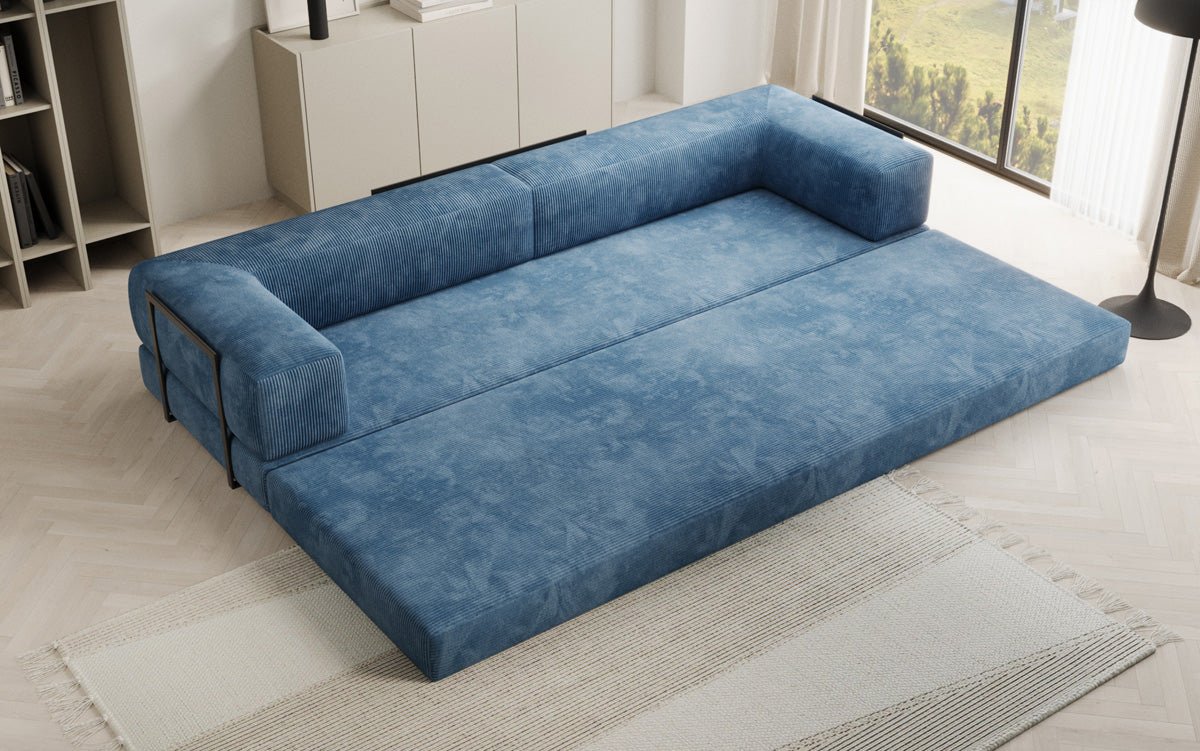 Designer Sofa Lazy 3-Seater XXL in Corduroy