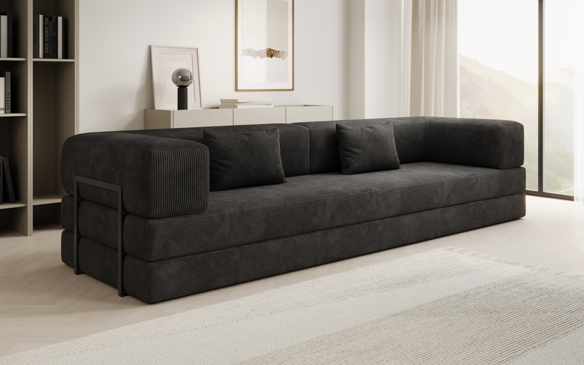 Extra cover for Lazy sofa in corduroy
