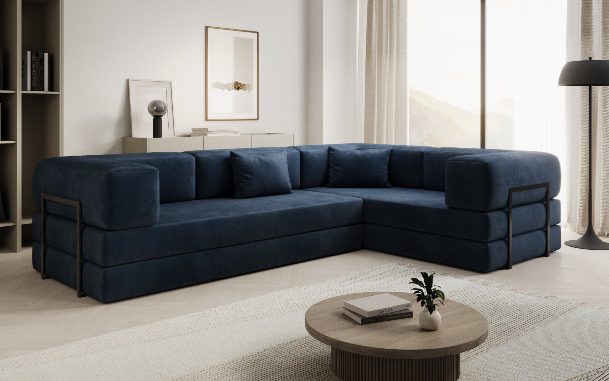 Extra cover for Lazy sofa in velvet