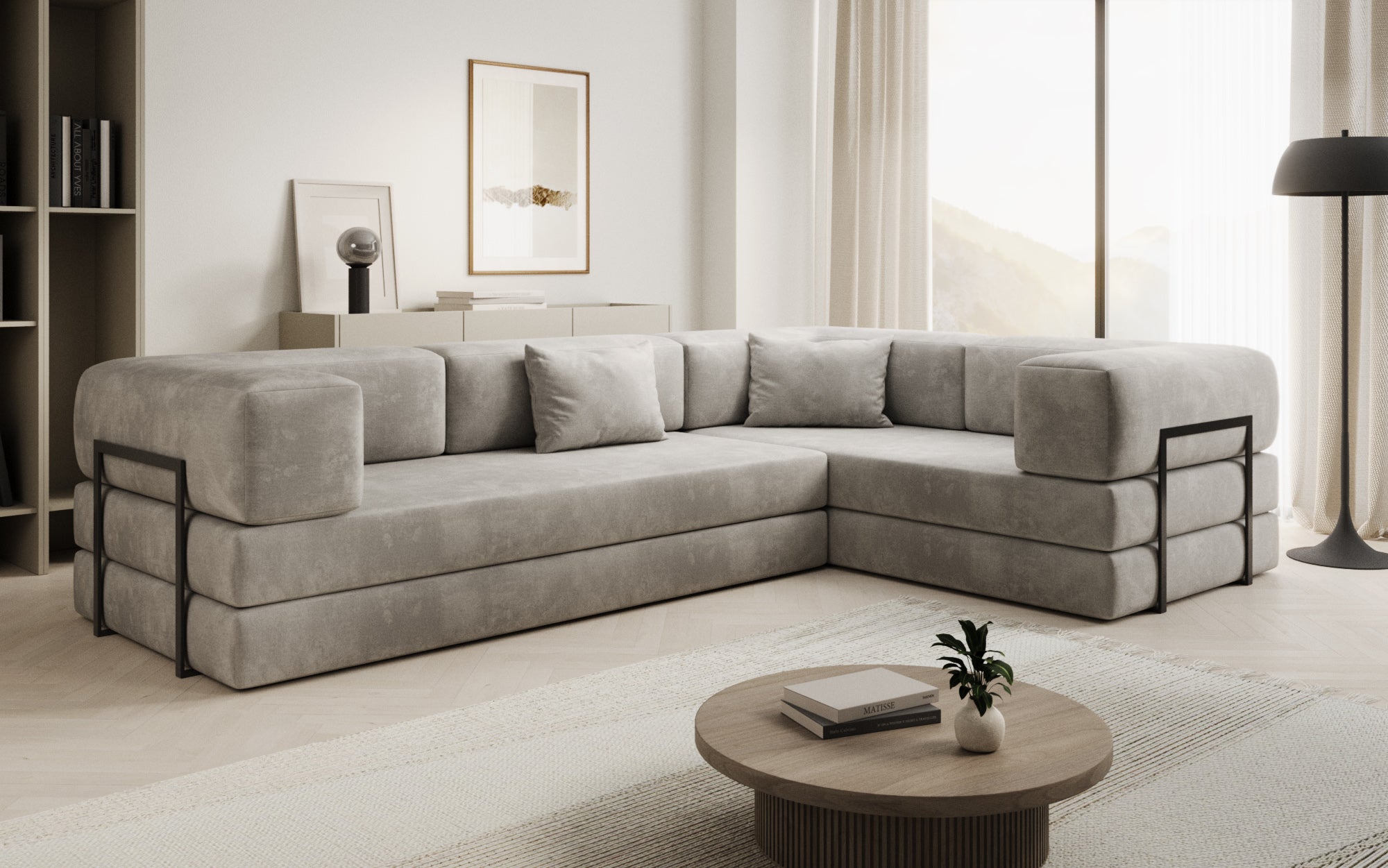 Extra cover for Lazy sofa in velvet
