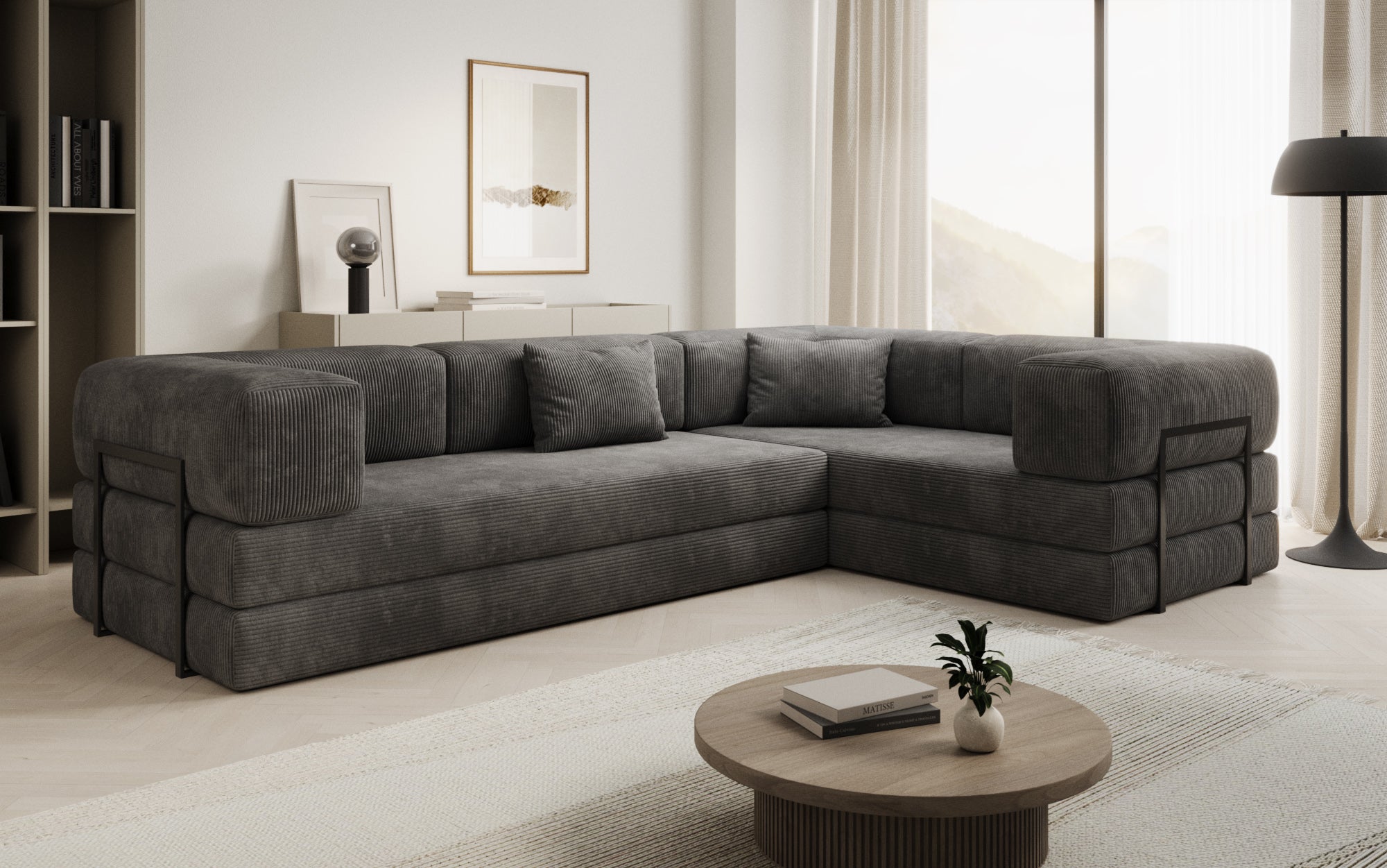 Extra cover for Lazy sofa in corduroy
