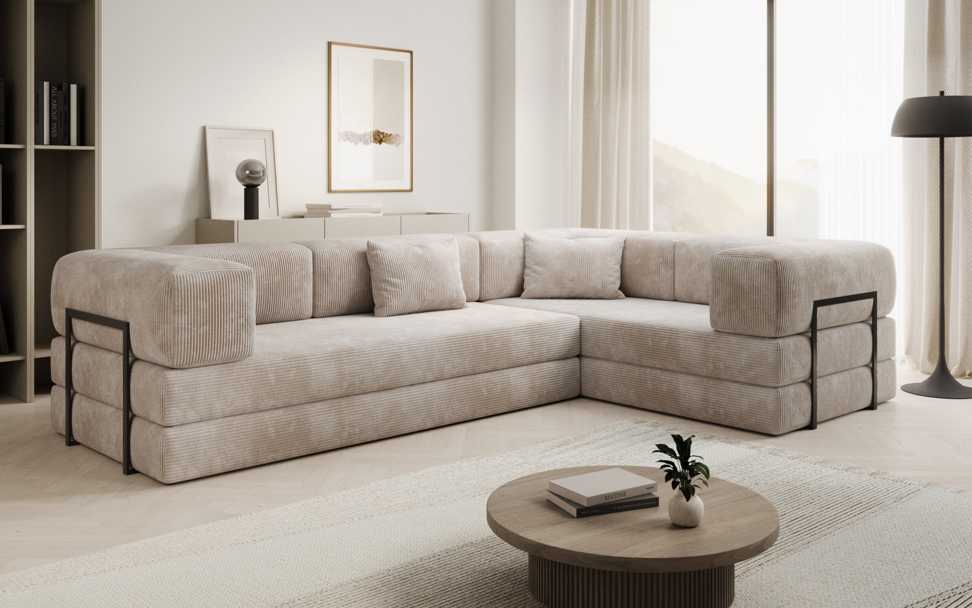 Extra cover for Lazy sofa in corduroy