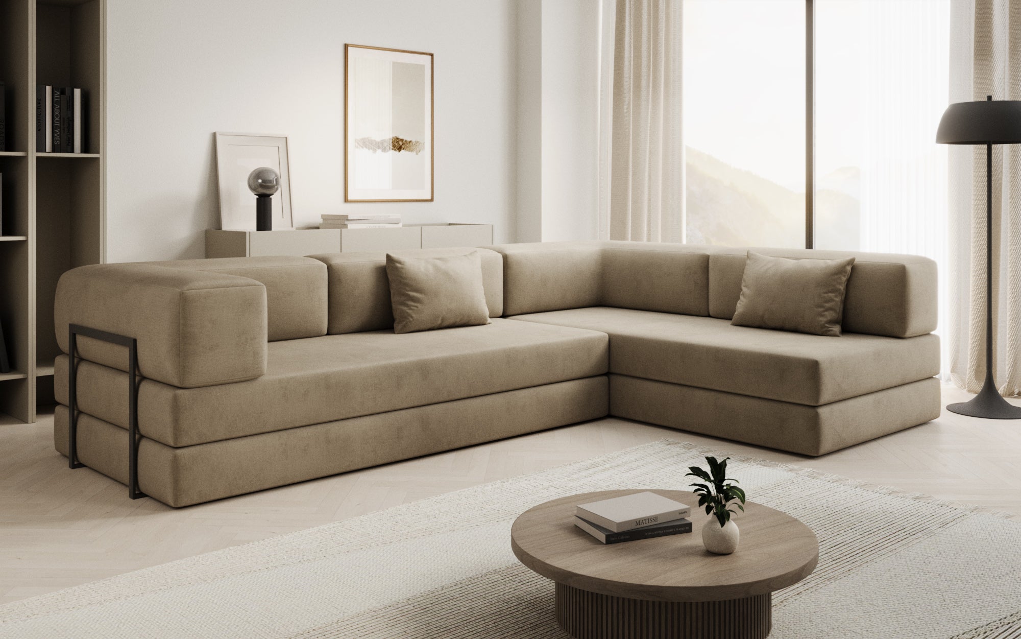 Extra cover for Lazy sofa in velvet