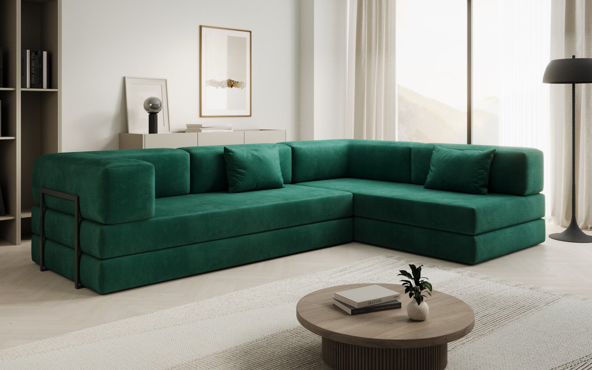 Extra cover for Lazy sofa in velvet