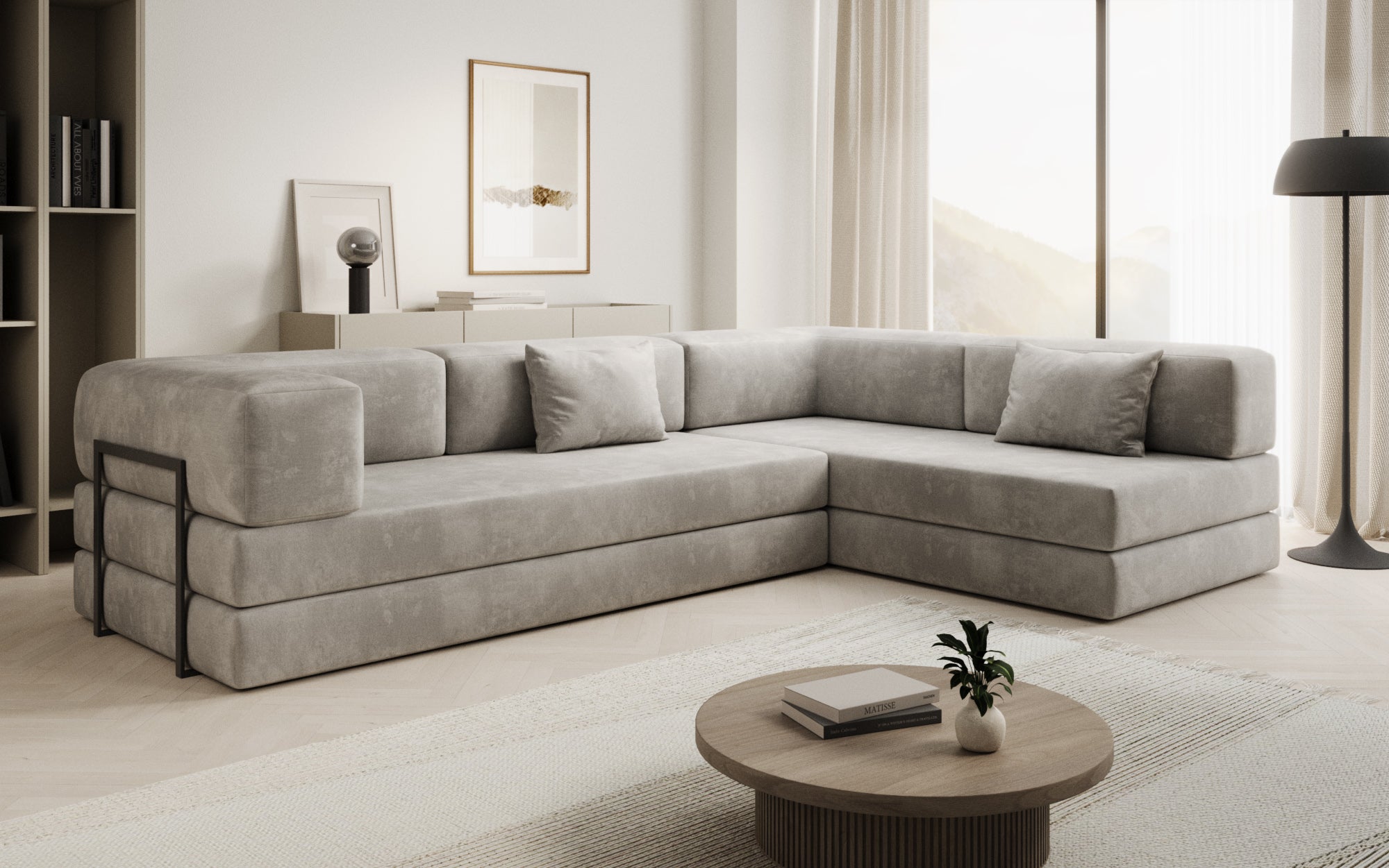 Extra cover for Lazy sofa in velvet