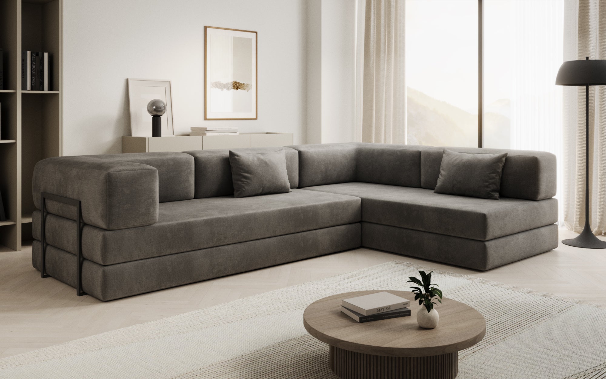 Extra cover for Lazy sofa in velvet
