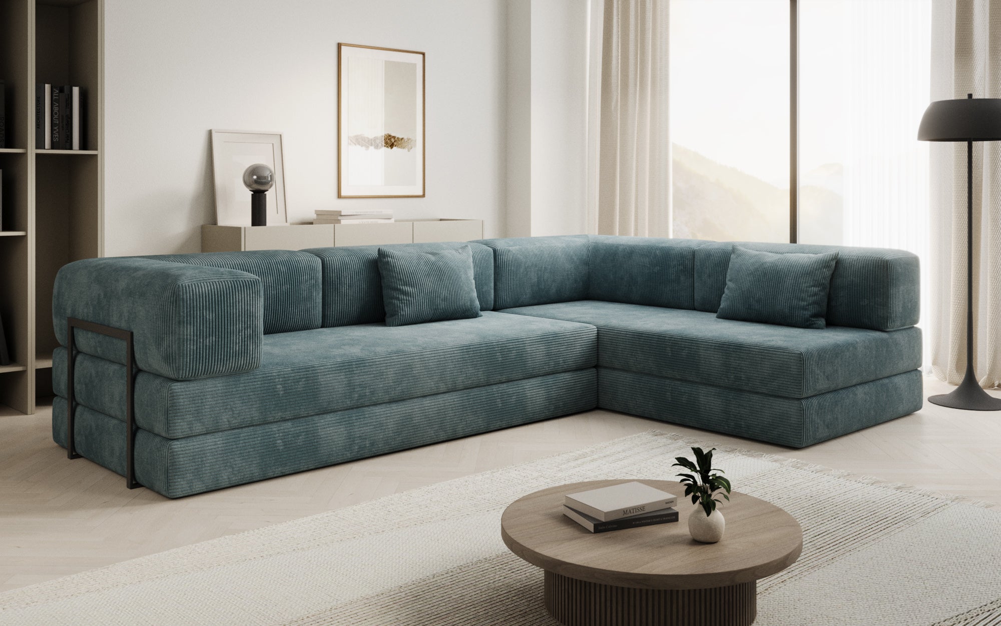 Extra cover for Lazy sofa in corduroy