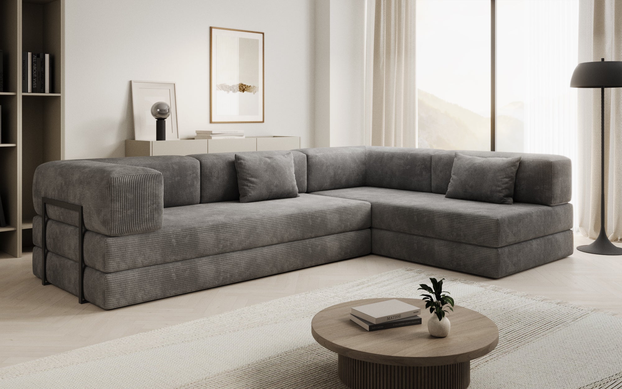 Extra cover for Lazy sofa in corduroy