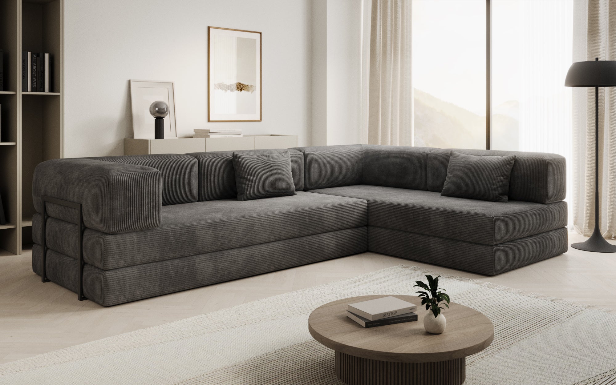 Extra cover for Lazy sofa in corduroy