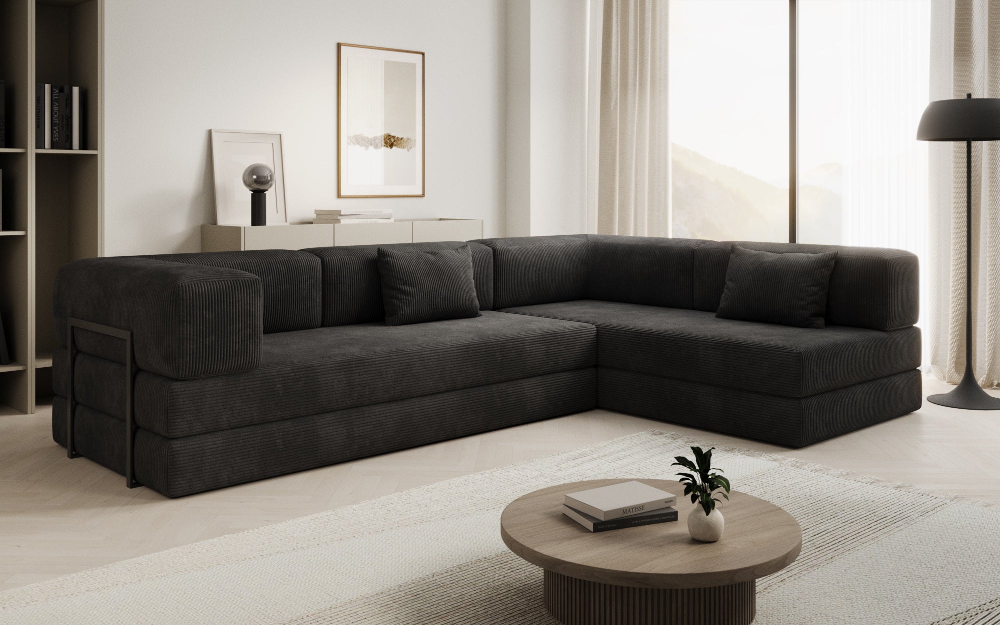 Extra cover for Lazy sofa in corduroy
