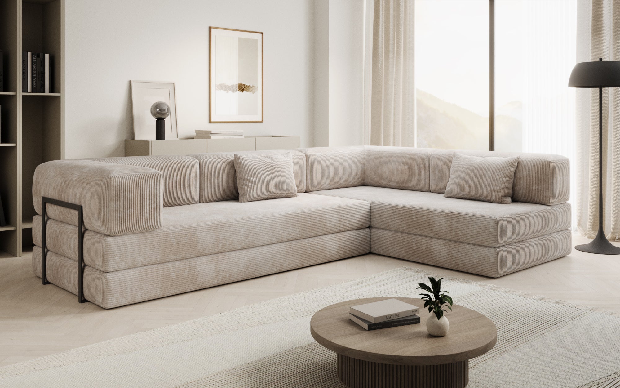 Extra cover for Lazy sofa in corduroy