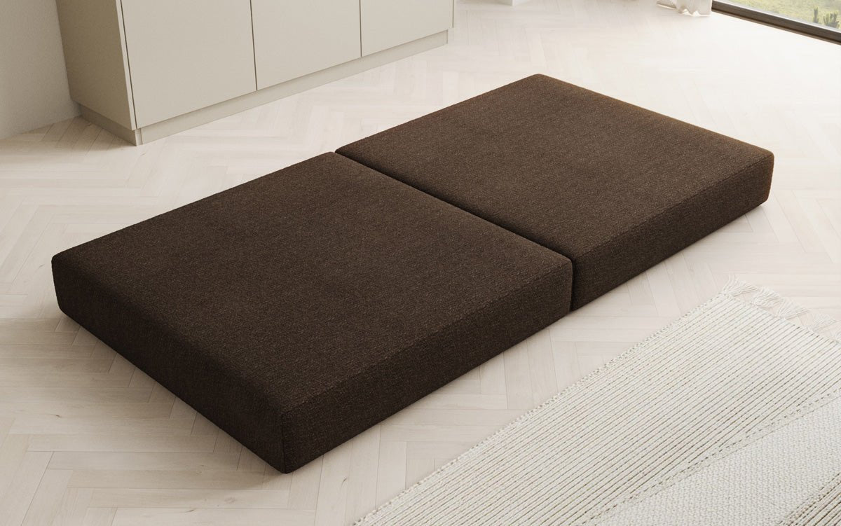 Lazy side stool in Bouclé