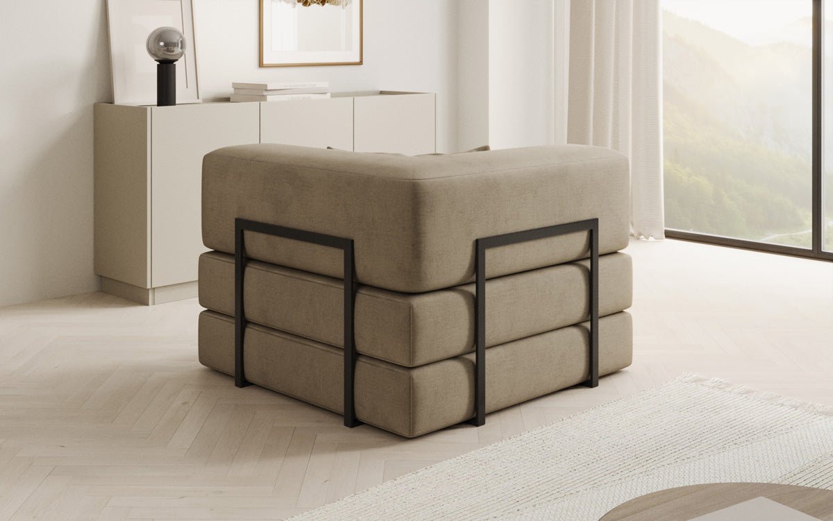 Designer Velvet Sofa Chair Lazy