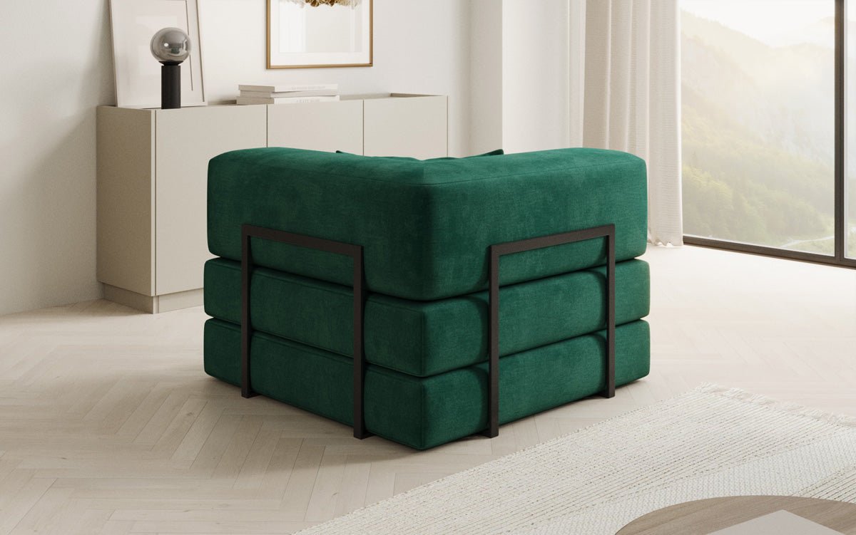 Designer Velvet Sofa Chair Lazy