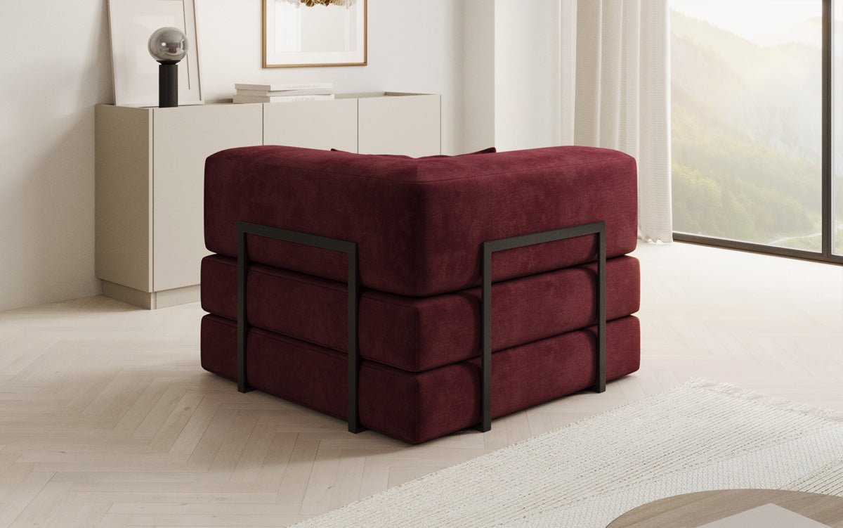 Designer Velvet Sofa Chair Lazy