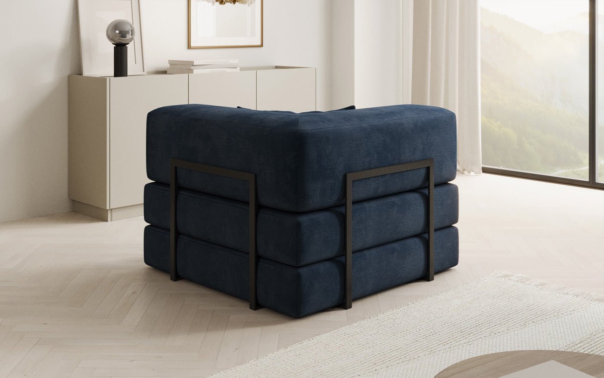 Designer Velvet Sofa Chair Lazy