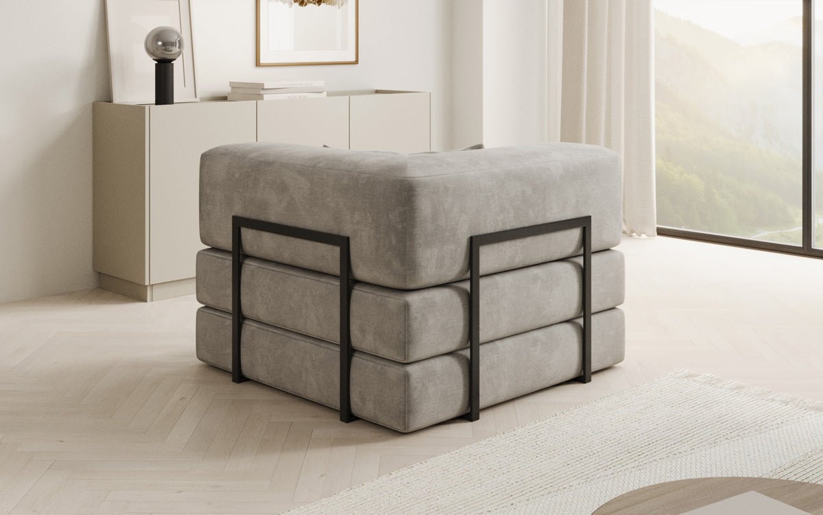 Designer Velvet Sofa Chair Lazy