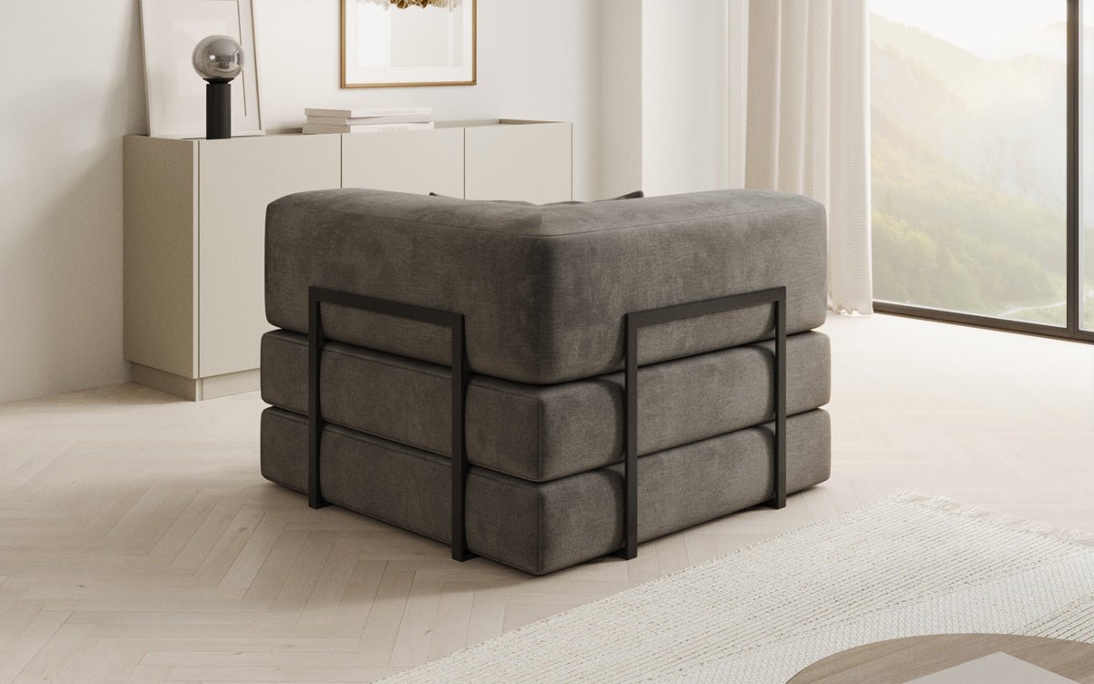 Designer Velvet Sofa Chair Lazy