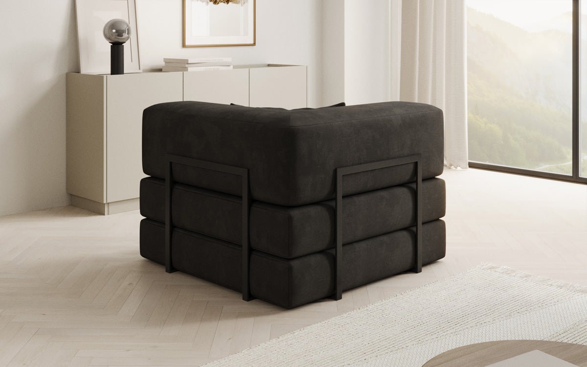 Designer Velvet Sofa Chair Lazy