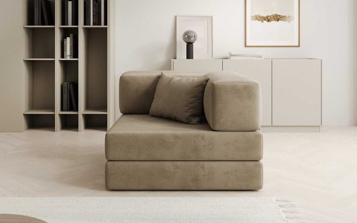 Designer Velvet Sofa Chair Lazy