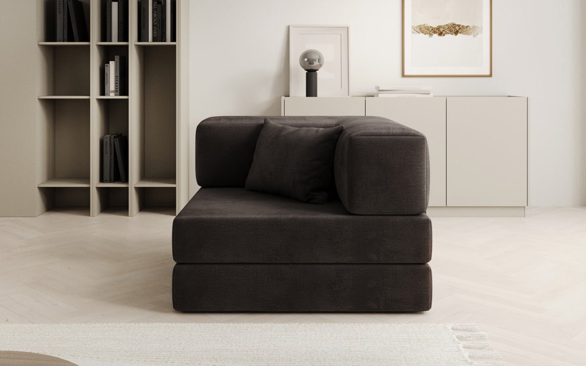 Designer Velvet Sofa Chair Lazy