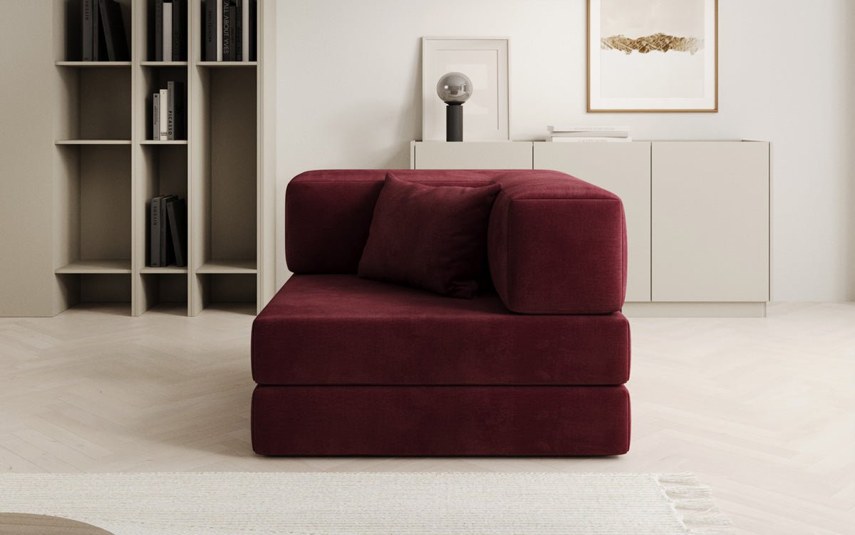 Designer Velvet Sofa Chair Lazy