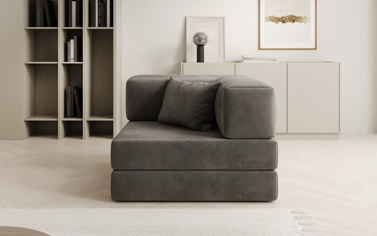 Designer Velvet Sofa Chair Lazy