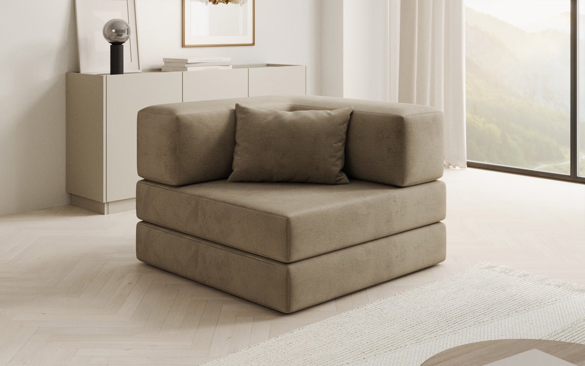 Designer Velvet Sofa Chair Lazy