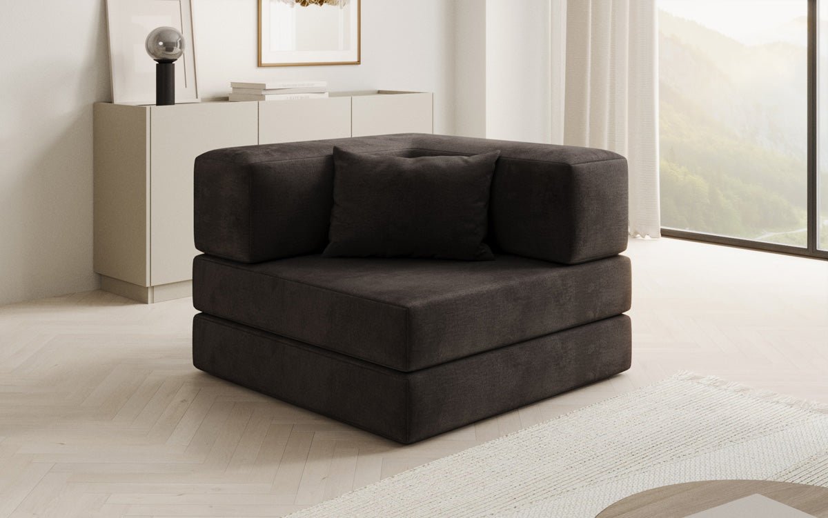 Designer Velvet Sofa Chair Lazy