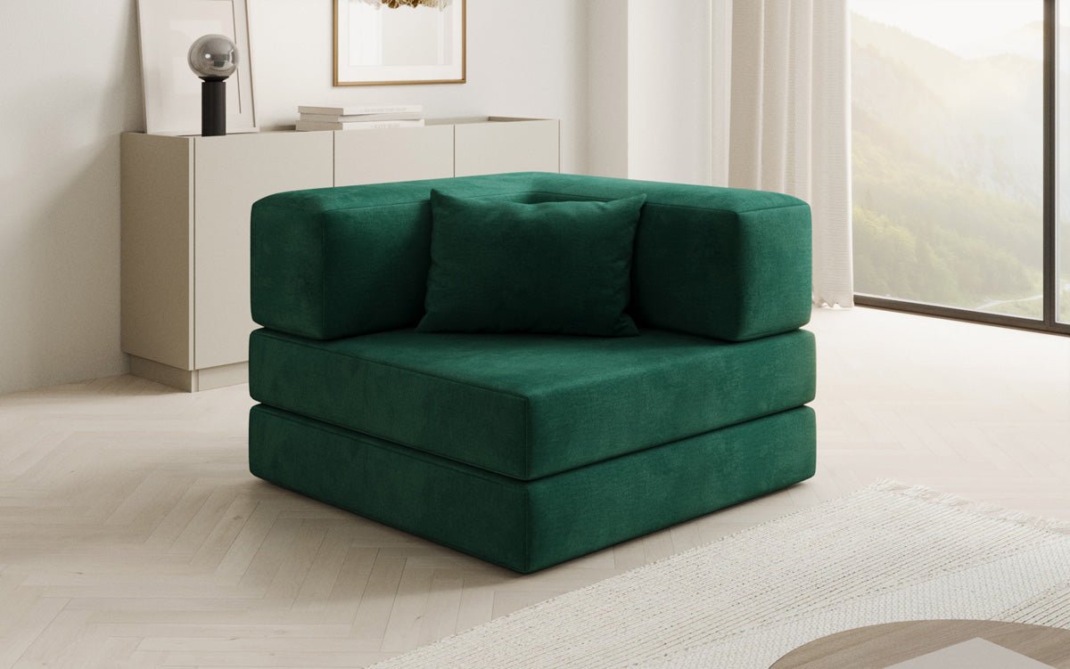 Designer Velvet Sofa Chair Lazy