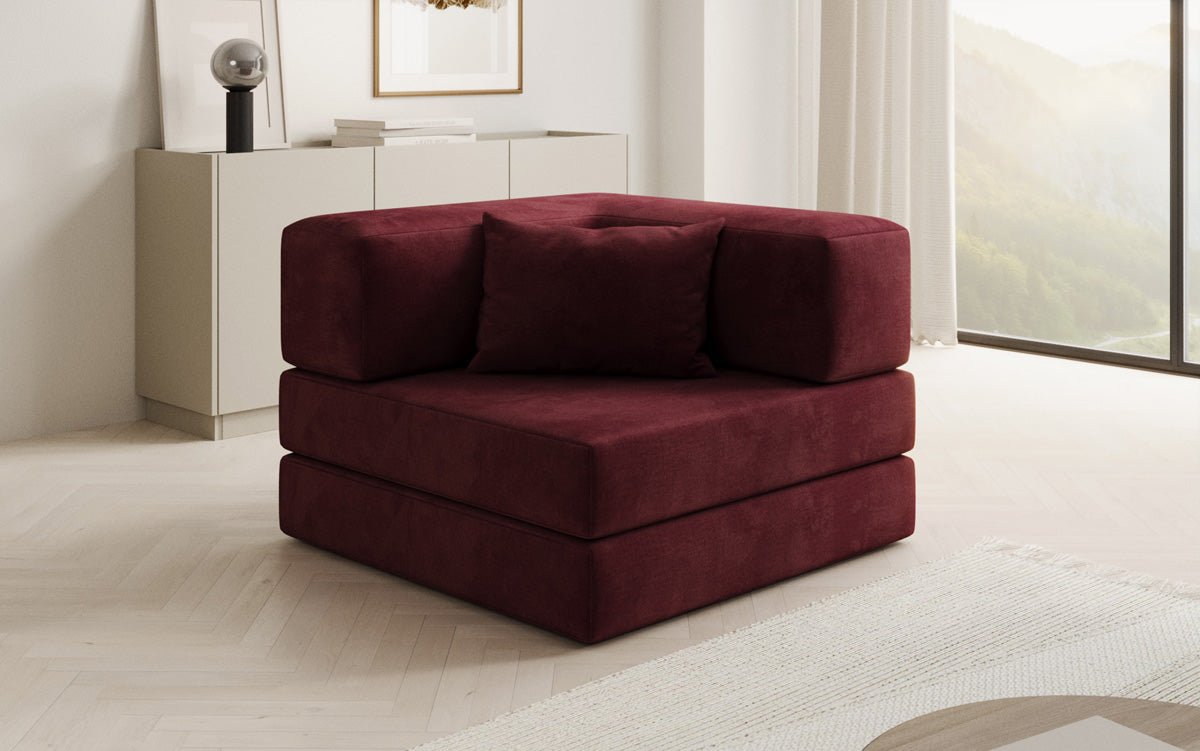 Designer Velvet Sofa Chair Lazy