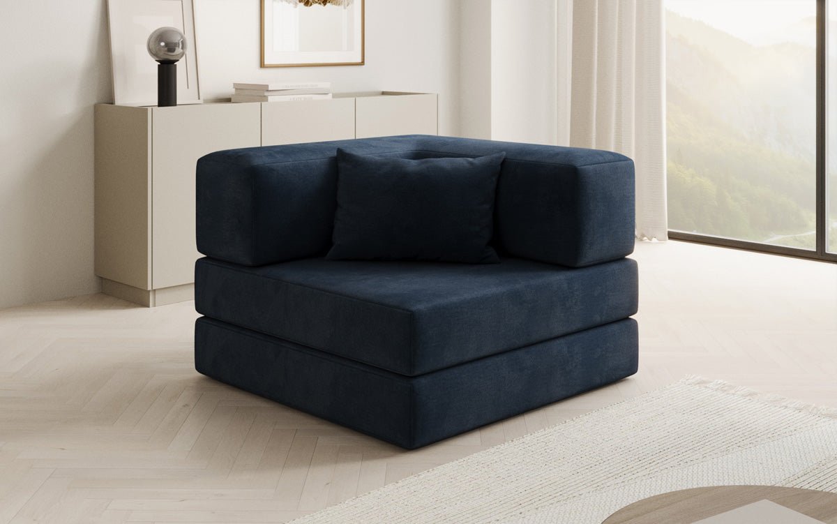 Designer Velvet Sofa Chair Lazy
