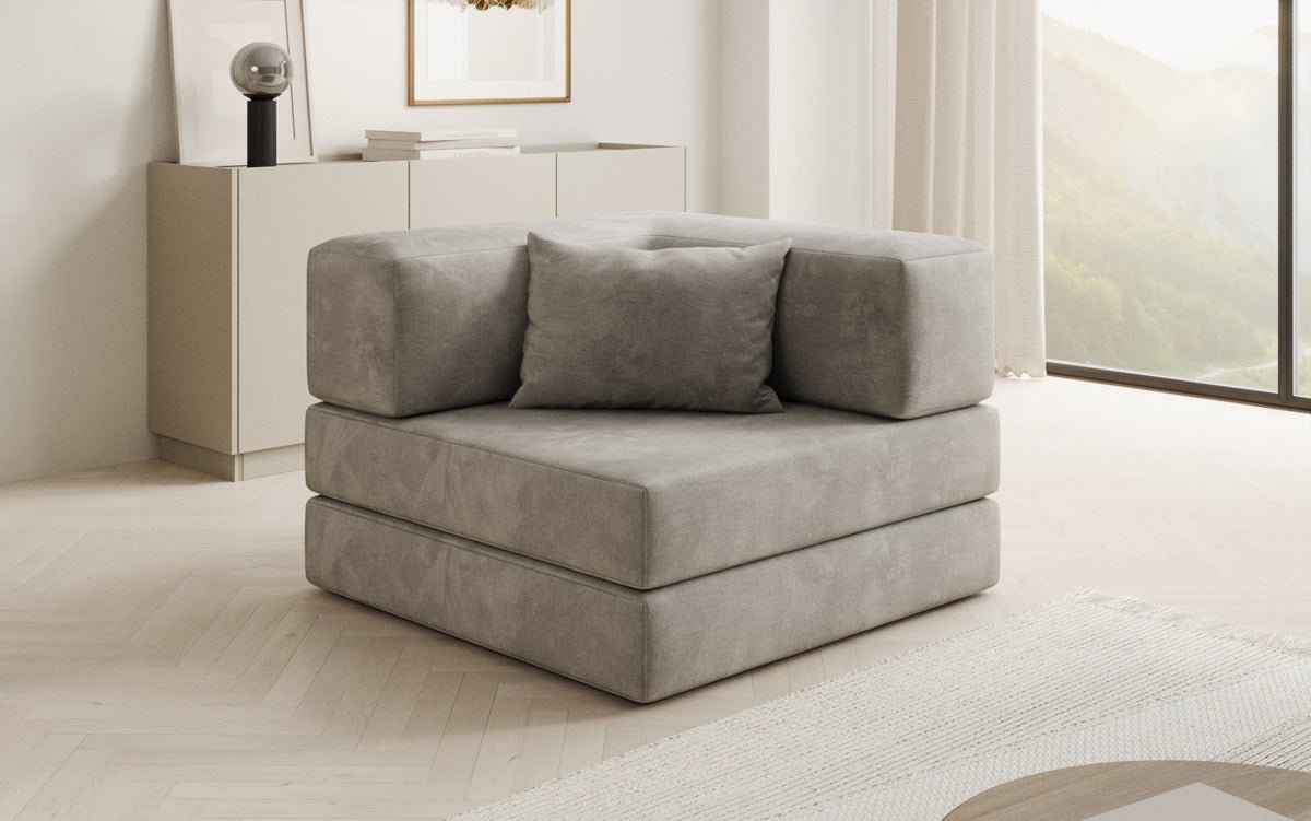 Designer Velvet Sofa Chair Lazy
