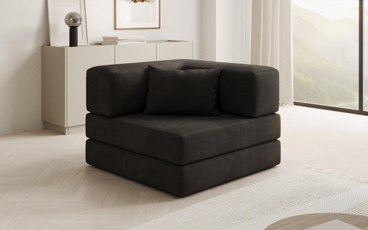 Designer Velvet Sofa Chair Lazy