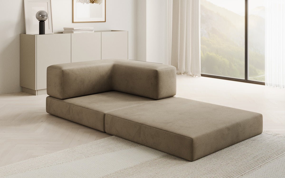 Designer Velvet Sofa Chair Lazy