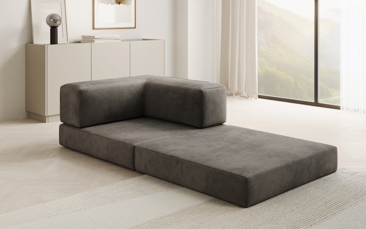 Designer Velvet Sofa Chair Lazy