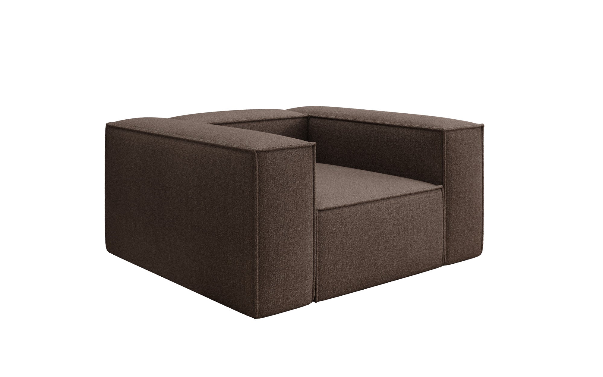 Designer Armchair Lesley in Bouclé