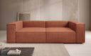 Lesley designer 3-seater sofa in textured fabric