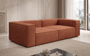 Lesley designer 3-seater sofa in textured fabric