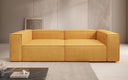 Lesley designer 3-seater sofa in textured fabric