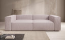 Lesley designer 3-seater sofa in textured fabric