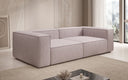 Lesley designer 3-seater sofa in textured fabric