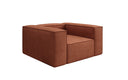 Designer Sofa-Sessel Lesley in Strukturstoff