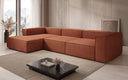 Designer Ecksofa Lesley in Strukturstoff