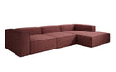 Designer Ecksofa Lesley in Strukturstoff