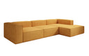 Designer Ecksofa Lesley in Strukturstoff