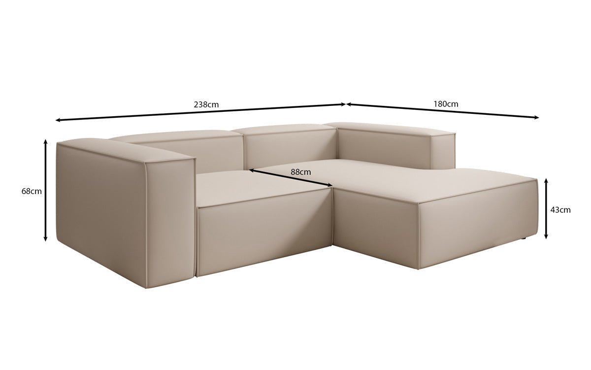 Designer Sofa Lesley L Mini in Fabric
