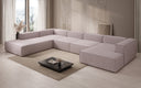 Designer Sofa Lesley U XXL in Strukturstoff