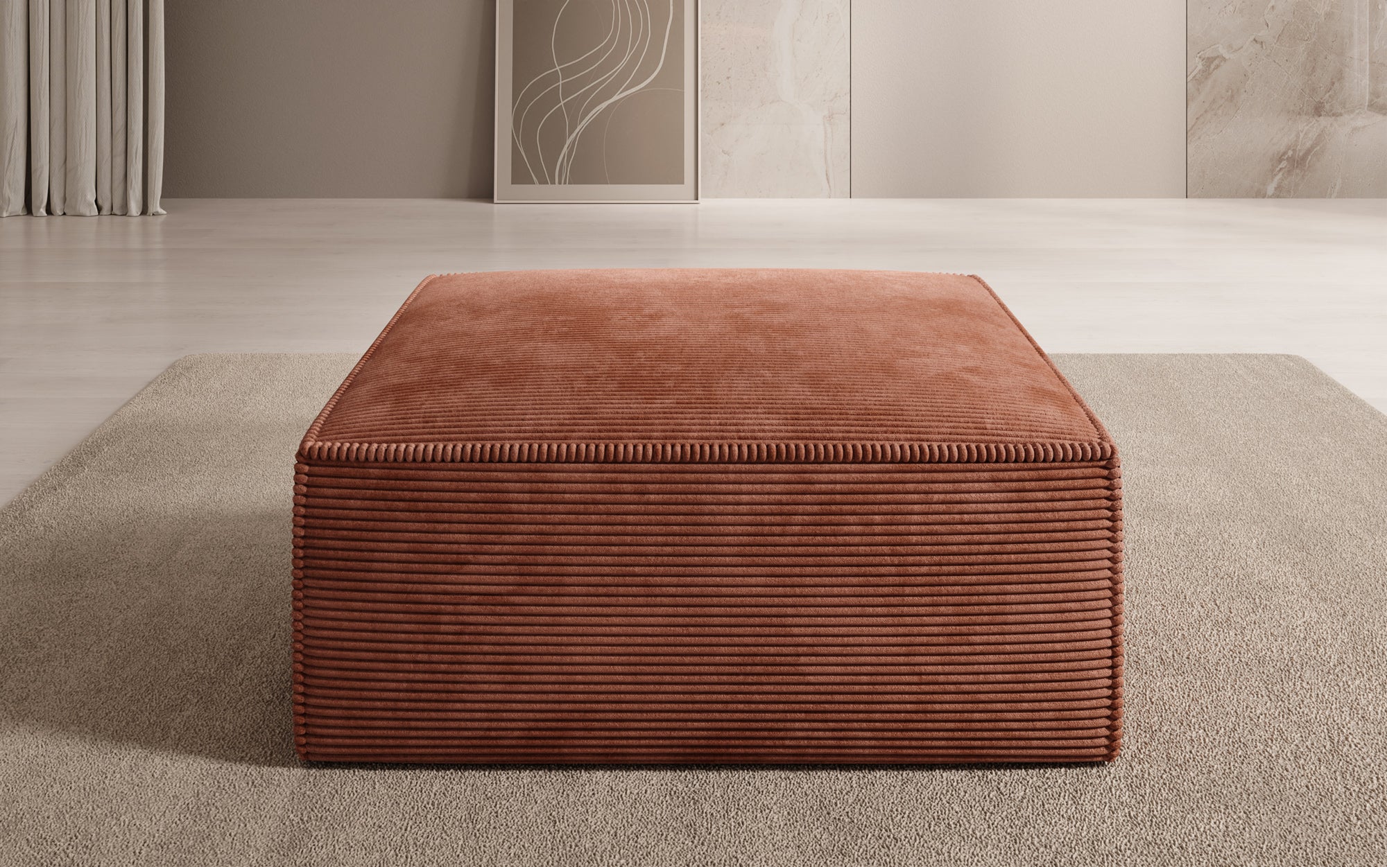 Lesley Side Stool in Corduroy