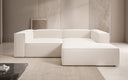 Designer corner sofa Lesley Mini in textured fabric